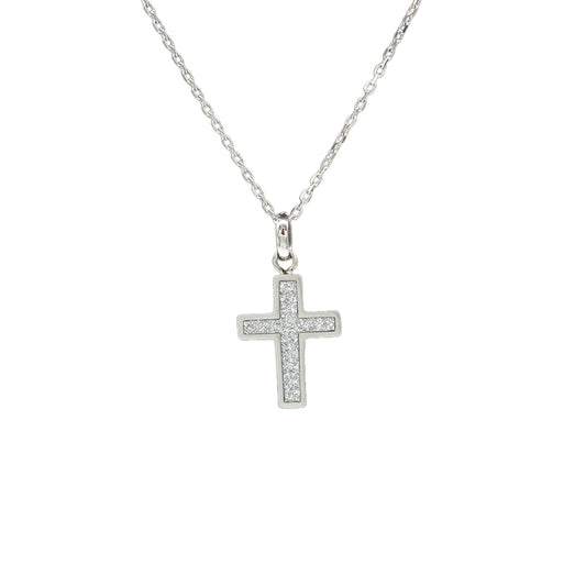 十字架頸鏈 - Blinking Cross Inspired Steel Necklace (Silver)