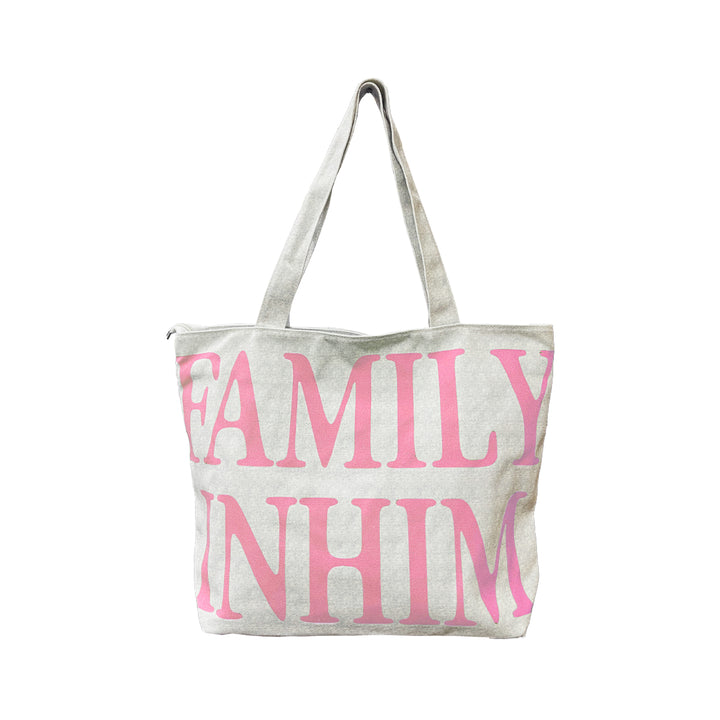 Family inHIM Canvas Tote Bag (With Zipper)