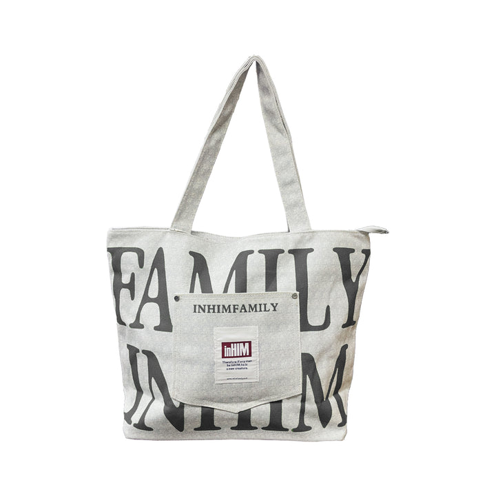Family inHIM Canvas Tote Bag (With Zipper)