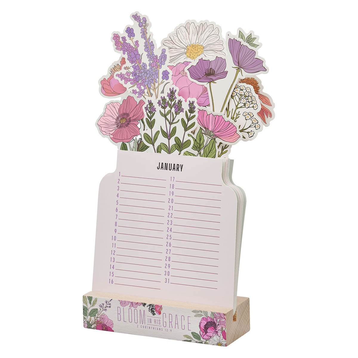 Bloom in His Grace Special Days Calendar - 2 Corinthians 12:9