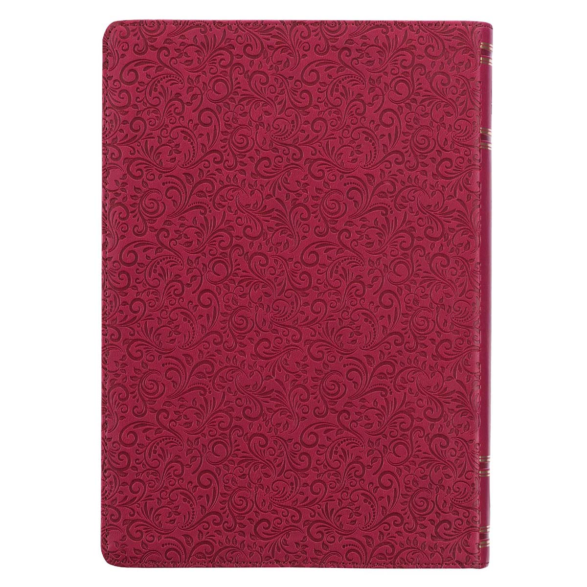 Berry Faux Leather Spiritual Growth Bible - Image 2