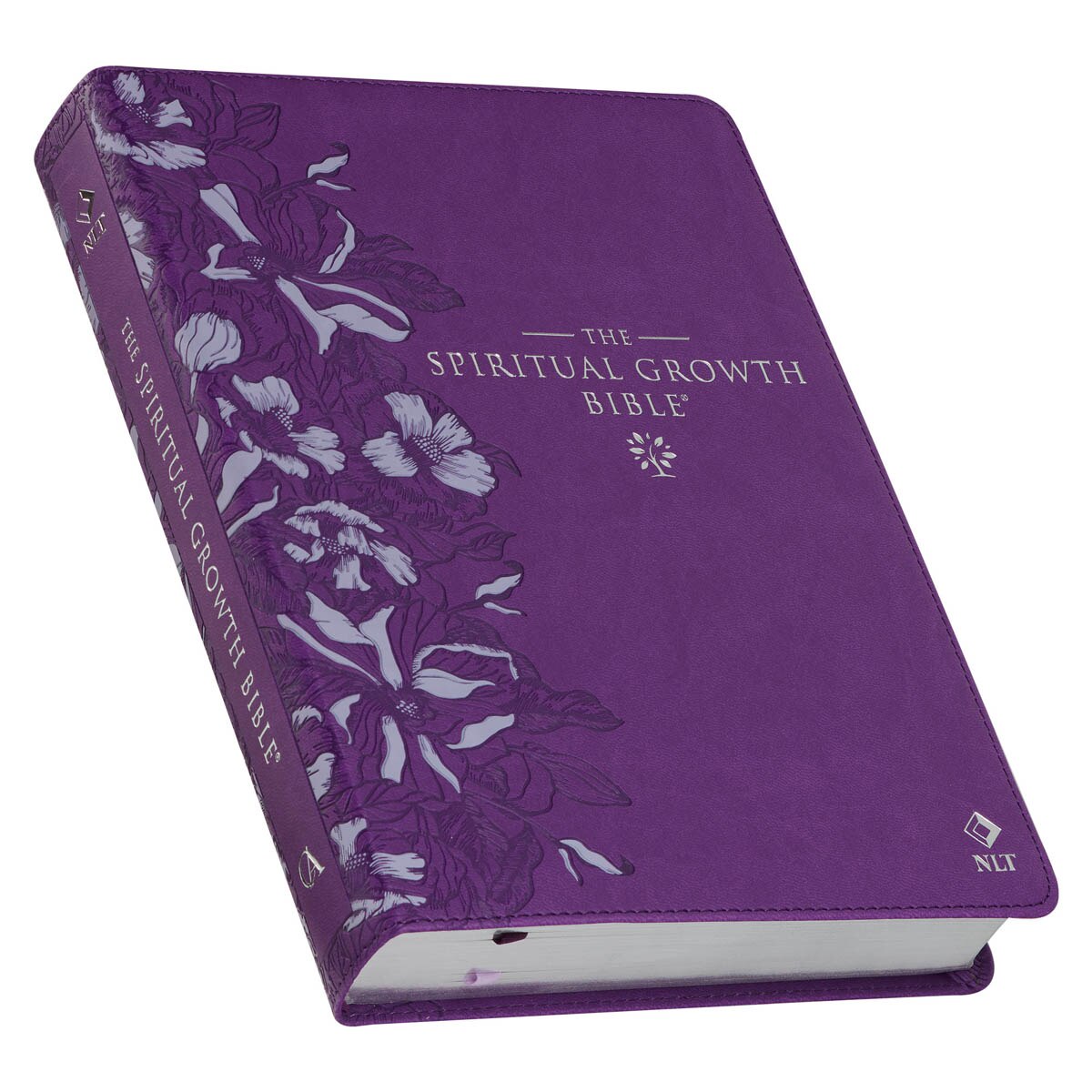 Purple Faux Leather Spiritual Growth Bible - Image 3