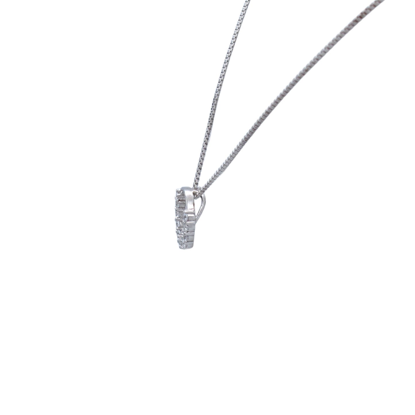 925 sterling silver garland crown necklace with brilliant stones