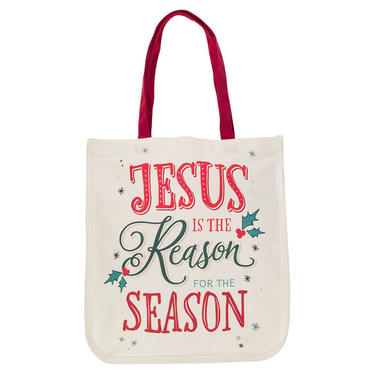 Jesus is the Reason for the Season Canvas Tote Bag  (Christmas Special)