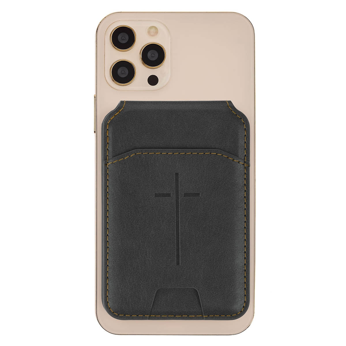 Cross Black Faux Leather Phone Wallet with Stand