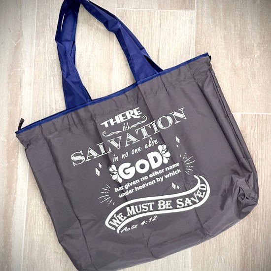 Eco-Friendly Tote Bag (Grey & Blue)