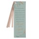 Live by Faith Teal Faux Leather Bookmark - 2 Corinthians 5:6-7