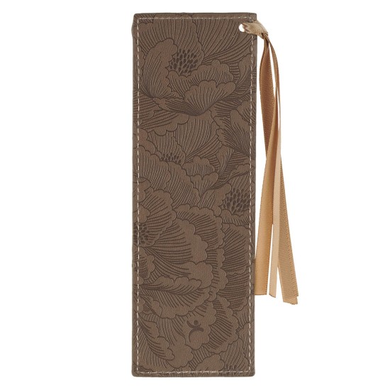 Strong and Courageous Brown Faux Leather Bookmark - Joshua 1:9 Strong and Courageous Brown Faux Leather Bookmark - Joshua 1:9