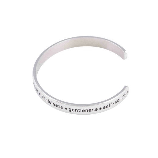 Bible Verse Blessing Cuff (Color: Silver)