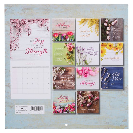 2023 Walk by Faith Pink Floral Wall Calendar - 2 Corinthians 5:7 2023 Walk by Faith Pink Floral Wall Calendar - 2 Corinthians 5:7