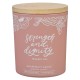 Strength and Dignity Grapefruit Scented Candle in a Peach Glass Jar- Proverbs 31:25