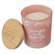 Strength and Dignity Grapefruit Scented Candle in a Peach Glass Jar- Proverbs 31:25