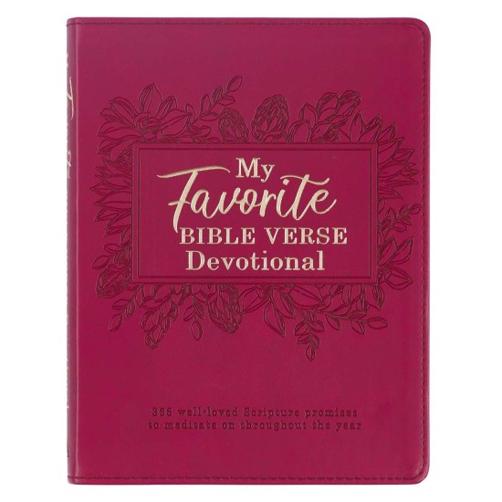 My Favorite Bible Verse Imperial Red Faux Leather Daily Devotional