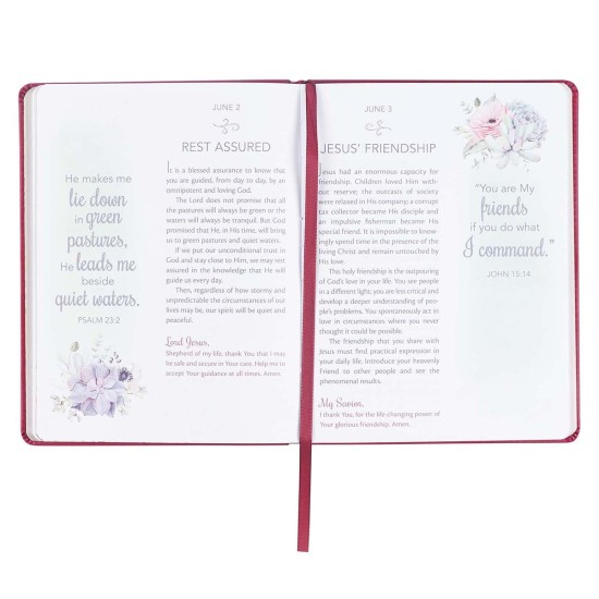 My Favorite Bible Verse Imperial Red Faux Leather Daily Devotional