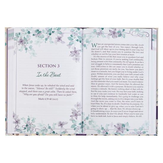 A Journey with Jesus Floral Hardcover Devotional