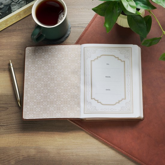 365 Days through the Bible Chestnut Brown Faux Leather Daily Devotional