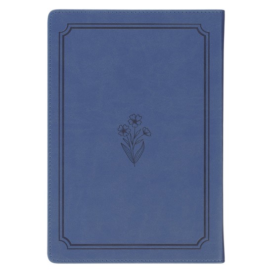 Bless Your Heart Blue Faux Leather Daily Devotional for Women