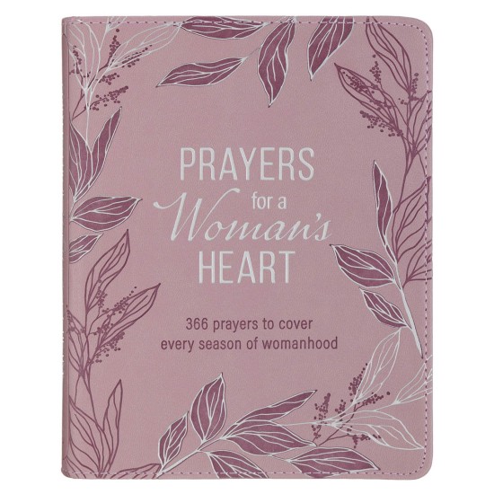 Prayers for a Woman’s Heart Dusty Pink Faux Leather Devotional
