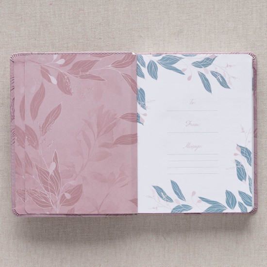 Prayers for a Woman’s Heart Dusty Pink Faux Leather Devotional