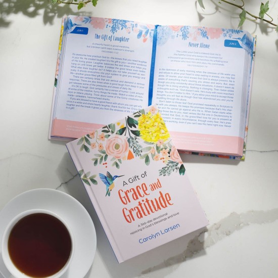 A Gift of Grace and Gratitude White Hardcover Devotional