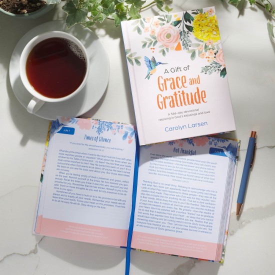 A Gift of Grace and Gratitude White Hardcover Devotional