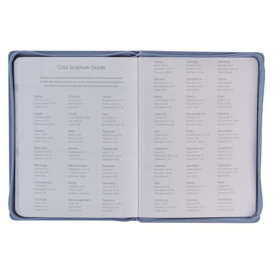 2023 Joy Large Zippered Blue Faux Leather 18-Month Planner for Women - Nehemiah 8:10 2023 Joy Large Zippered Blue Faux Leather 18-Month Planner for Women - Nehemiah 8:10