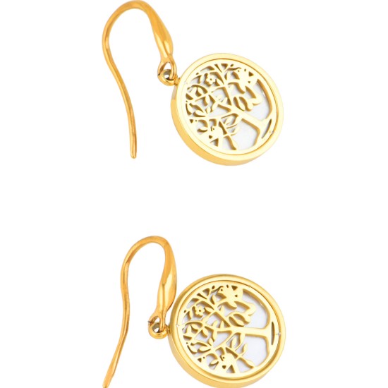 The Pearl of the Tree of life Necklace(Stainless steel) (Gold)