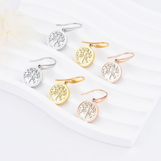 The Pearl of the Tree of life earrings (Stainless steel)