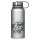 Things Are Possible Silver Stainless Steel Water Bottle - Matthew 19:26