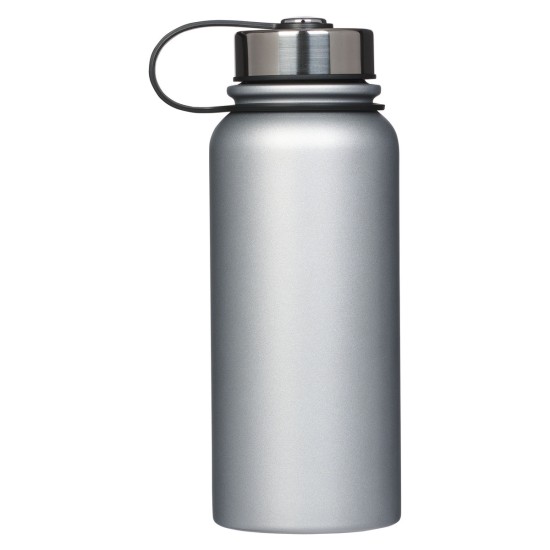 Things Are Possible Silver Stainless Steel Water Bottle - Matthew 19:26