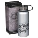 Things Are Possible Silver Stainless Steel Water Bottle - Matthew 19:26