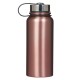 Through Christ Fluted Iris Rose Gold Stainless Steel Water Bottle - Philippians 4:13