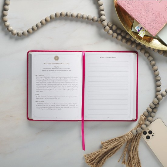 199 Prayers for My Husband Raspberry-Red Faux Leather Prayer and Journaling Guide