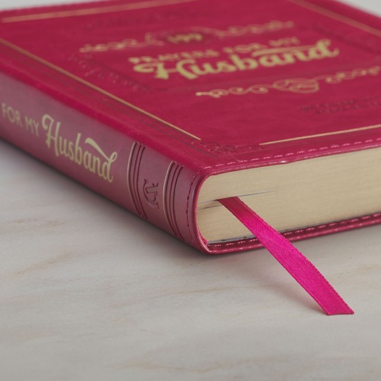 199 Prayers for My Husband Raspberry-Red Faux Leather Prayer and Journaling Guide
