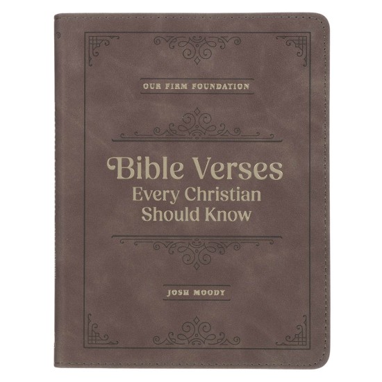 Bible Verses Every Christian Should Know Brown Faux Leather Devotional