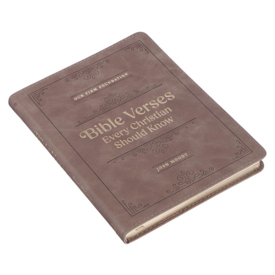 Bible Verses Every Christian Should Know Brown Faux Leather Devotional