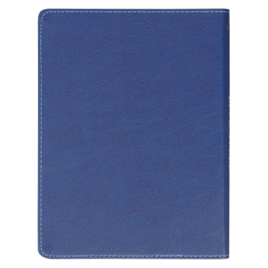 Live Well: God's Plan for Your Wellbeing Blue Faux Leather Daily Devotional