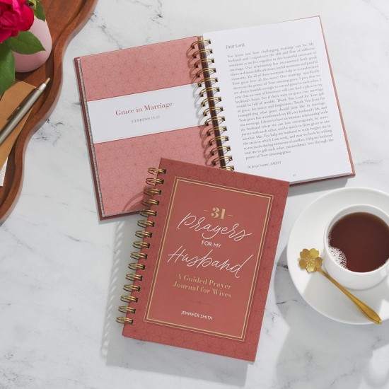 31 Prayers for My Husband Spiral Hardcover Prayer Journal for Wives