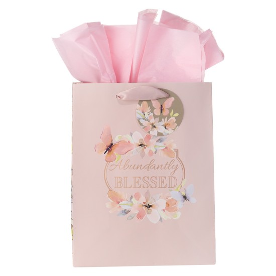 Abundantly Blessed Medium Gift Bag - Deuteronomy 7:13