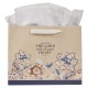 Trust in the Lord Honey-brown and Navy Large Landscape Gift Bag - Proverbs 3:5