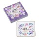 Be Still and Know Ceramic Trinket Tray in Purple - Psalm 46:10