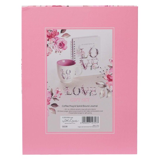 Love Journal and Mug Boxed Gift Set for Women Love Journal and Mug Boxed Gift Set for Women