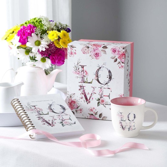 Love Journal and Mug Boxed Gift Set for Women Love Journal and Mug Boxed Gift Set for Women