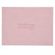 Pink Floral Mr. & Mrs. Medium Faux Leather Wedding Guest Book - 1 John 4:19