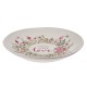 Faith, Hope, Love Pink Floral Ceramic Plate
