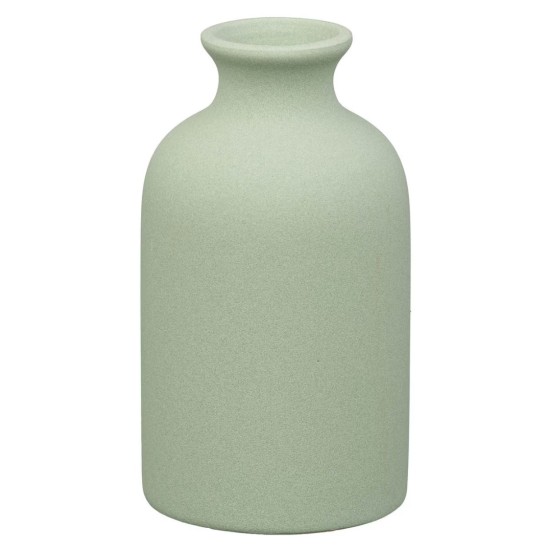 He Restores My Soul Green Garden Ceramic Table Vase - Psalm 23:3