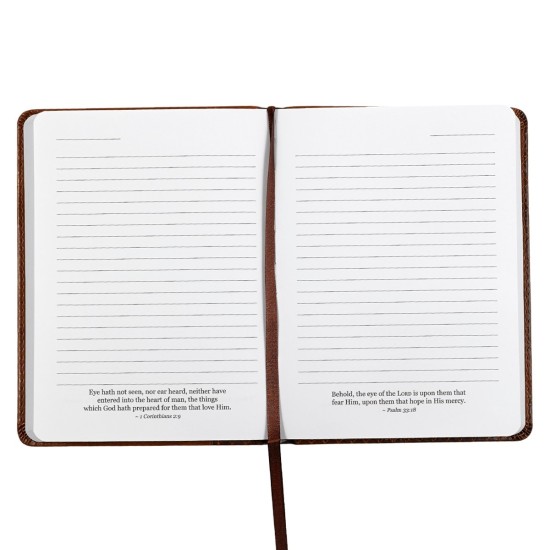 I Know The Plans Tawny Brown Faux Leather Handy-sized Journal - Jeremiah 29:11