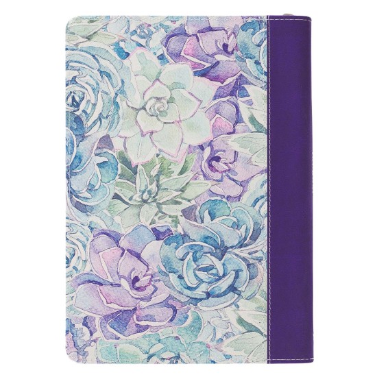 Everything Beautiful Purple Faux Leather Classic Journal with Zipped Closure - Ecclesiastes 3:11