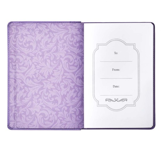 I Know the Plans Purple Faux Leather Classic Journal - Jeremiah 29:11