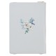 All Things Pale Blue Floral Faux Leather Classic Journal with Zipped Closure - Philippians 4:13